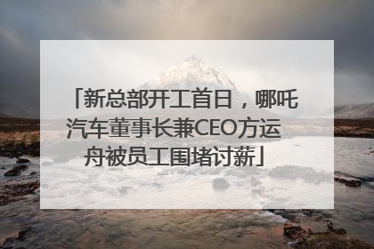 新总部开工首日，哪吒汽车董事长兼CEO方运舟被员工围堵讨薪